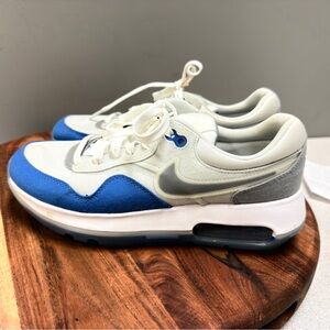 Nike Air Max White Blue Silver Running Sneakers Athletic Shoe